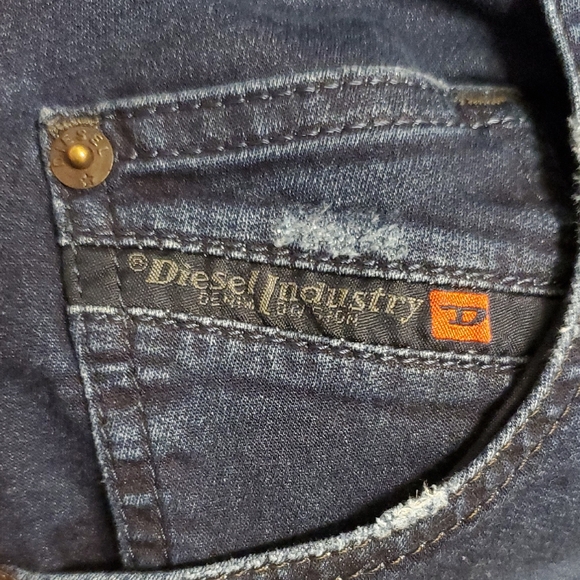 Diesel Dark Blue Skinny Jeans - Picture 3 of 10